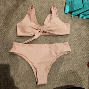 NEW 2 piece bikini set. Adjustable top. Sz Large